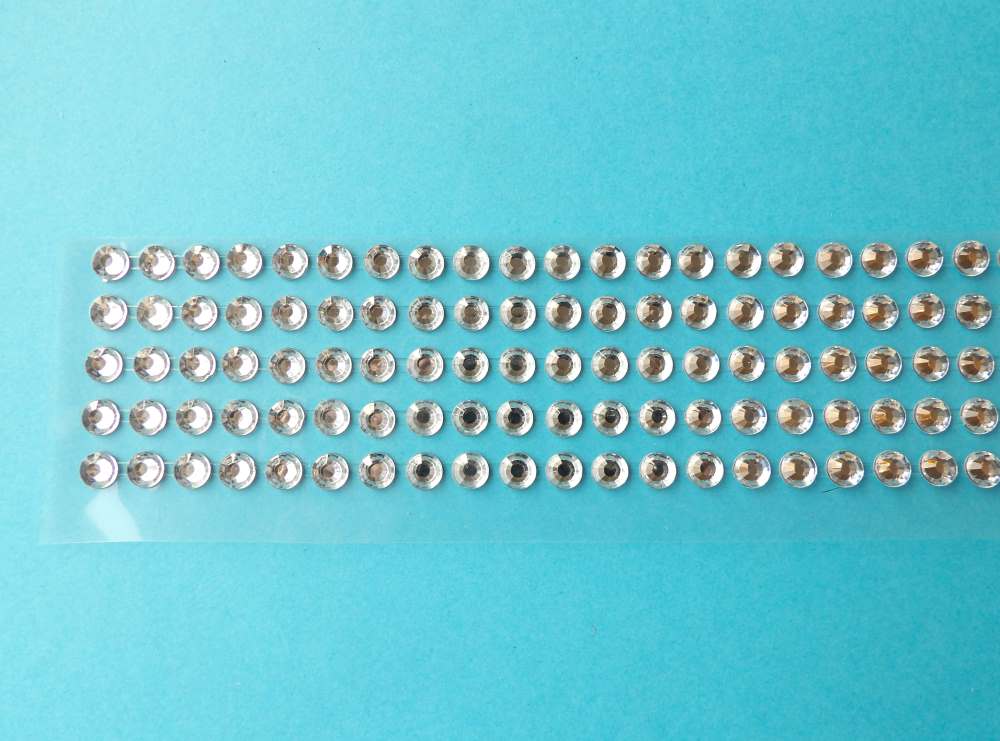 10 strips of Diamante Self Adhesive Sticker 370 x 5mm clear diamante type stones design size 4cm wide 30cm long clearance