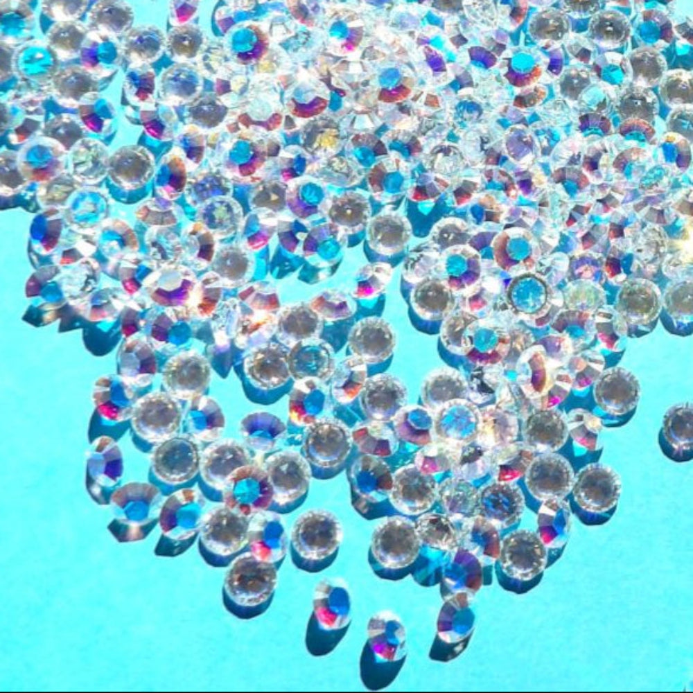360 x Quality Unfoiled Crystal for making jewellery Pointed Cut SS29 approximately 6mm choice of colour clearance