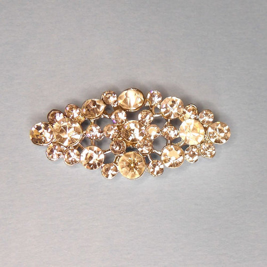 10 sparkly clear diamante flat backs size 48mm x 18mm clearance