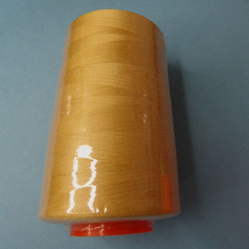 1 cone of Banana Colour 5000 yard polyester machine sewing thread No 120 Normal thickness clearance