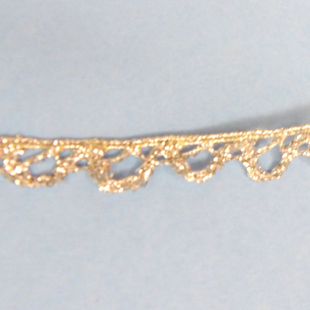 20 metres of SILVER metallic lace 12mm wide clearance