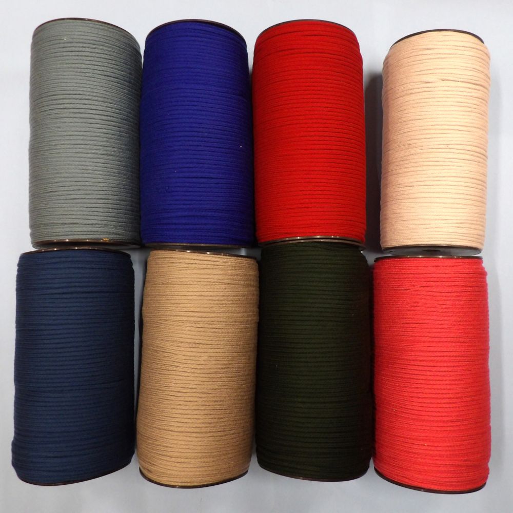 200 Metres of Strong Soft Anorak Cord 4mm wide choice of colour clearance