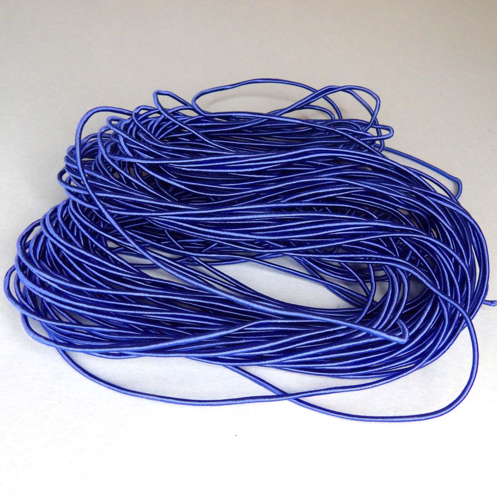 20 Metres Of Royal Blue Satin Covered Cord 1.5mm wide loose in a bag clearance