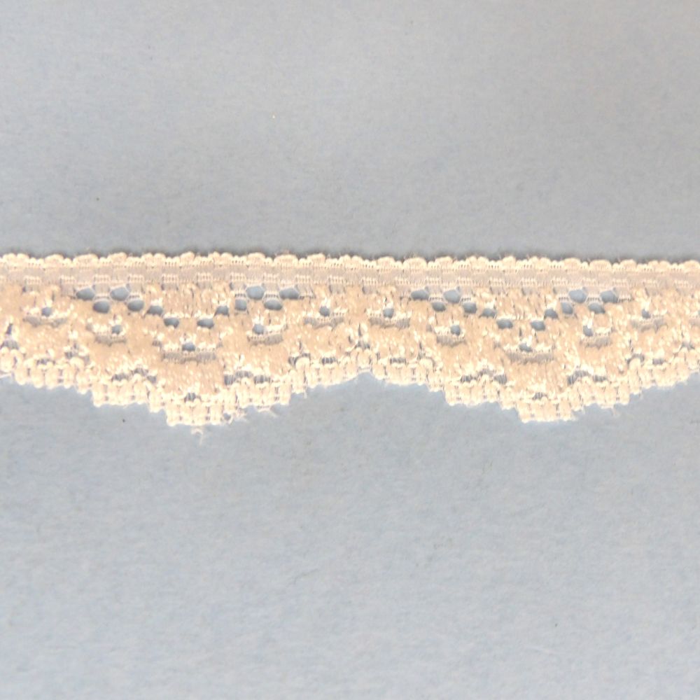 20 Metres Of White Lace 22mm Wide Loose In A Bag Clearance