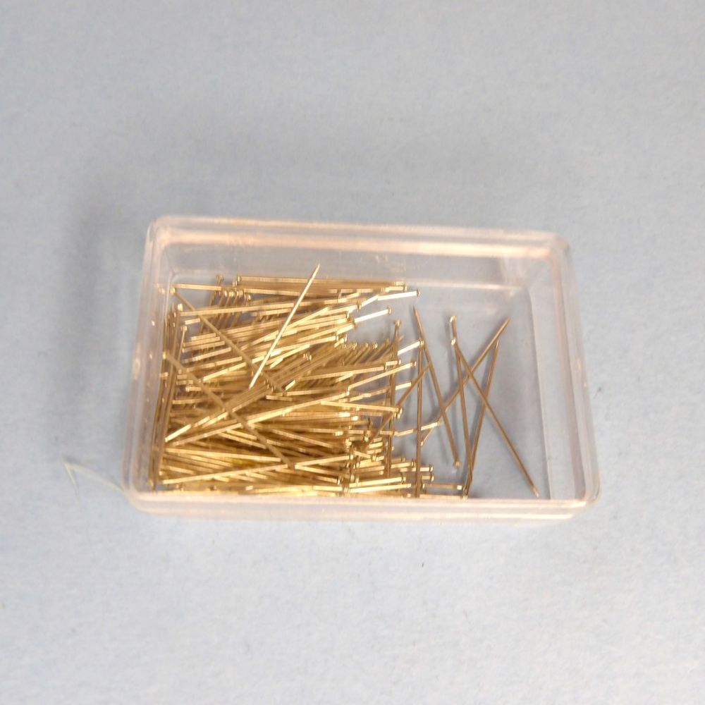 20 Boxes Of Pins With Silver Coloured Metal