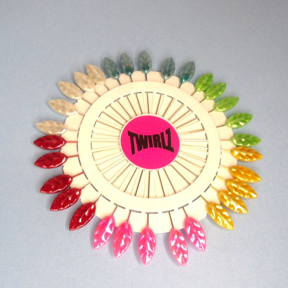 12 Rosettes Of 60 Leaf Design Asserted Colour Craft Pin Length Of Pins 60mm