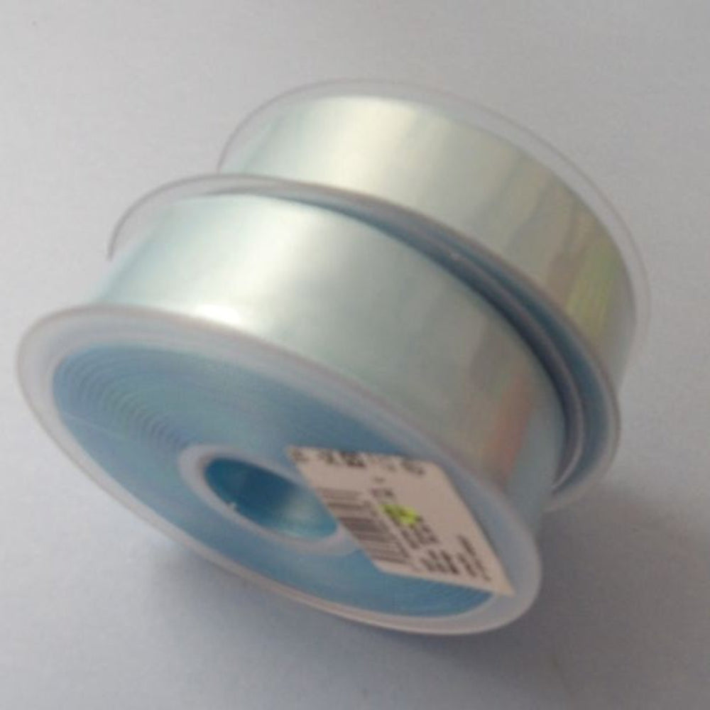 Only One lot Of 2 Reels Of Turquoise x 25 metre Reel Of 25mm Double Satin Ribbon Clearance