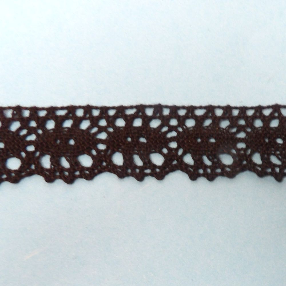 10 Metres Of Black Cotton Type Lace 30mm Wide Clearance