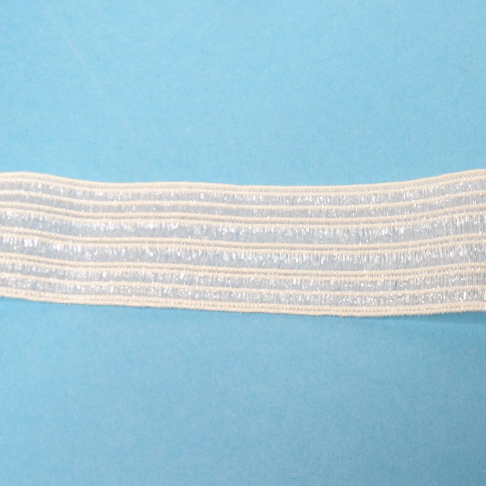 Only One 7.5 Metres Of White Petersham Type Elastic 32mm Wide Clearance
