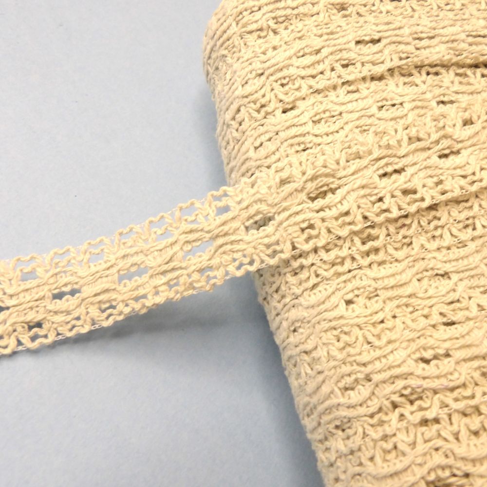 10 Metre Card Of Light Grey Soft Lace With Centre Holes Like Knitting In Lace 24mm Wide Loose In A Bag Clearance
