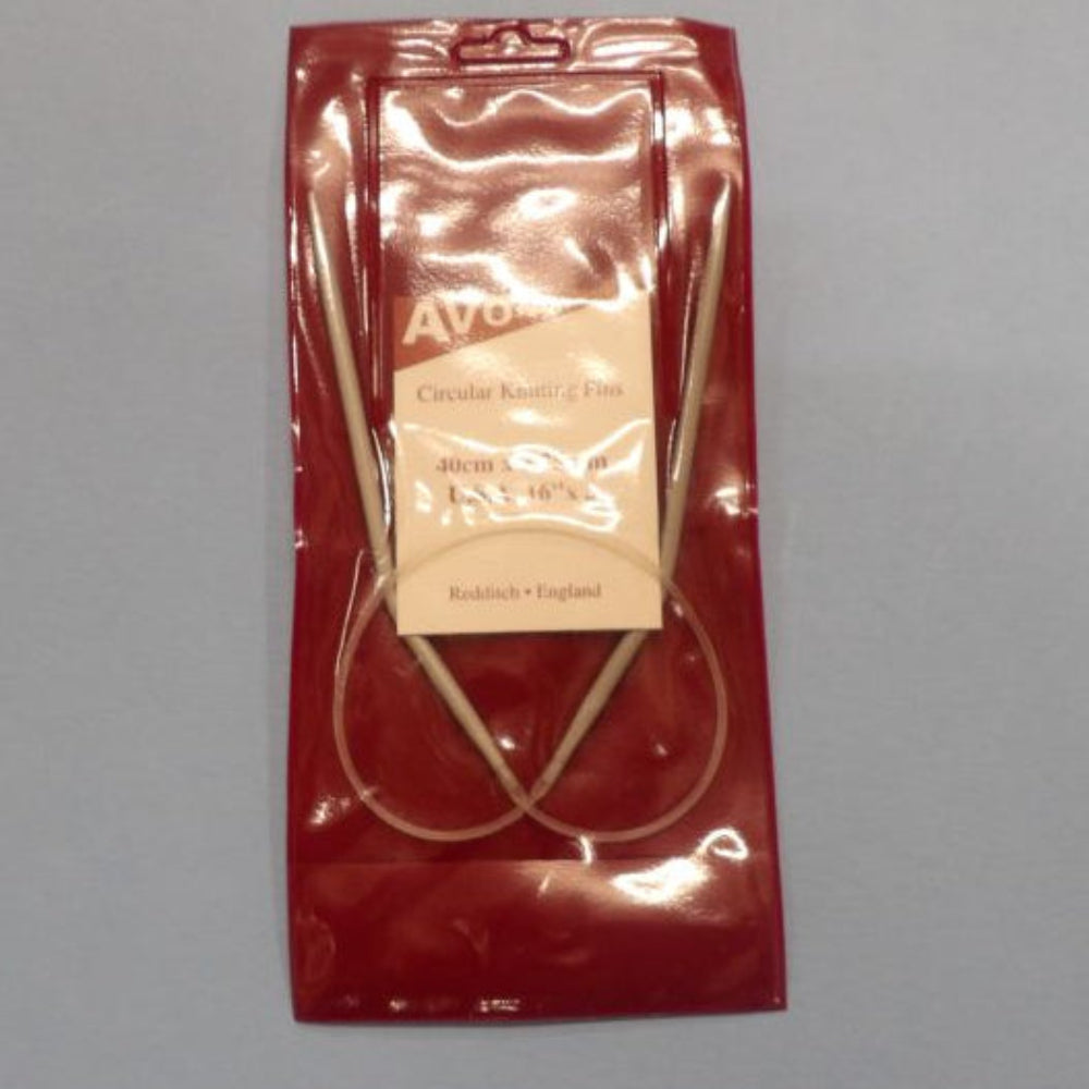 10 Card Of One Circular Knitting Pin Size 4mm Avon Brand 60cm Long In Maroon Pack Clearance