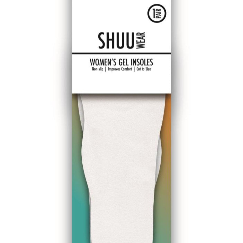 Card of one pair Women's of Clear Gel Innersoles Shuu Brand