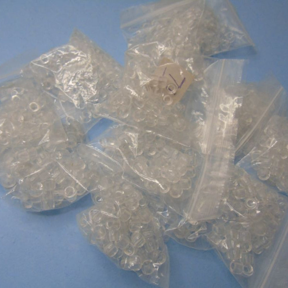 Only One Lot of 1070 Clear Beads Size 8mm x 7mm
