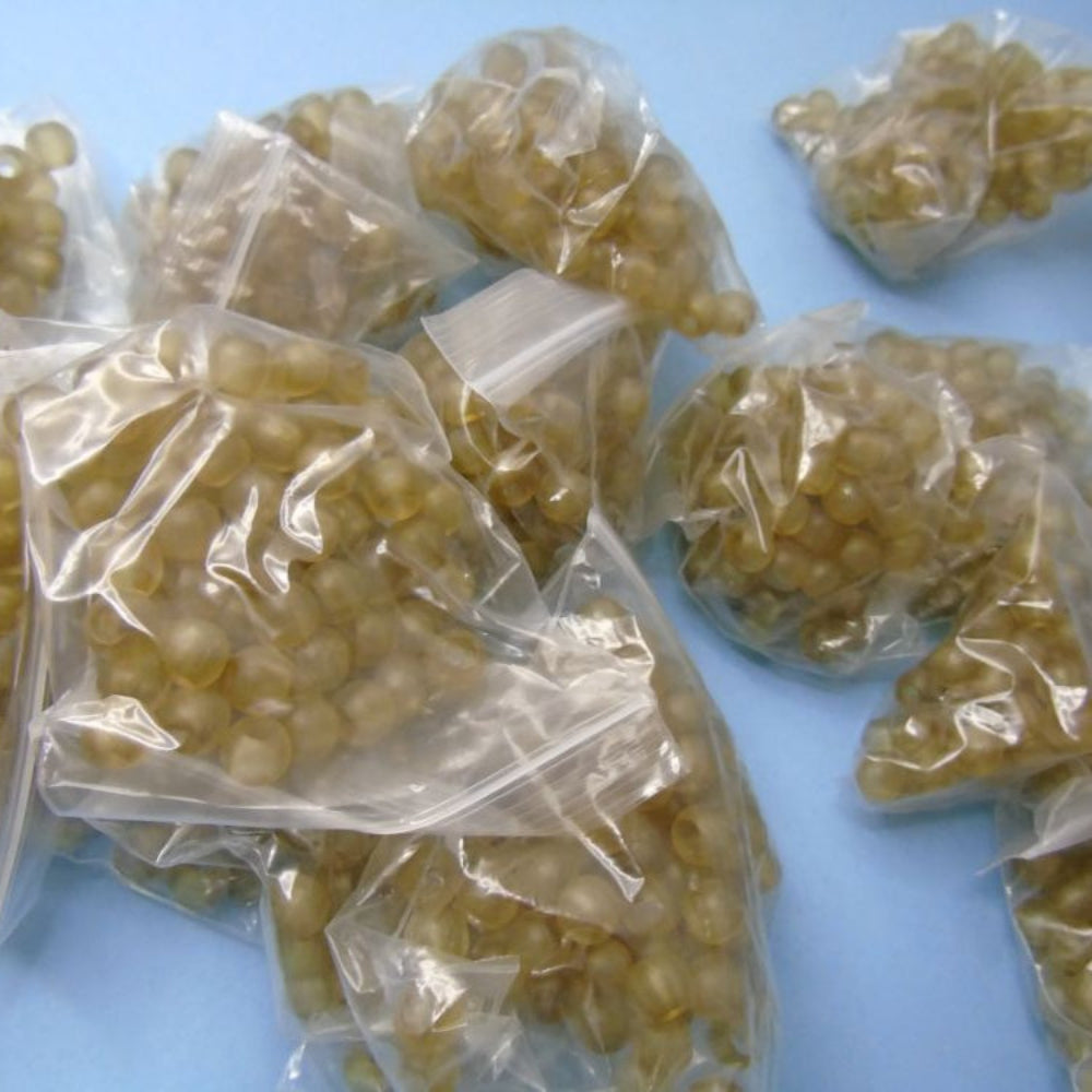 Only One Lot of 1700 Light Brown Round Beads Size 9mm