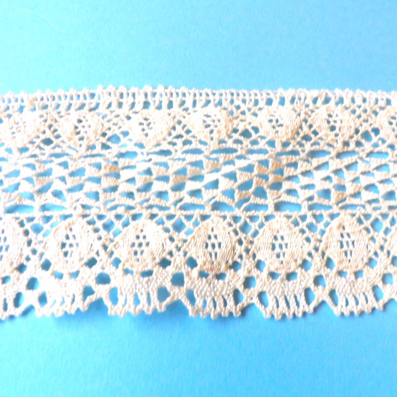5 metres of cream cotton lace 90mm / 3.5 inch wide clearance