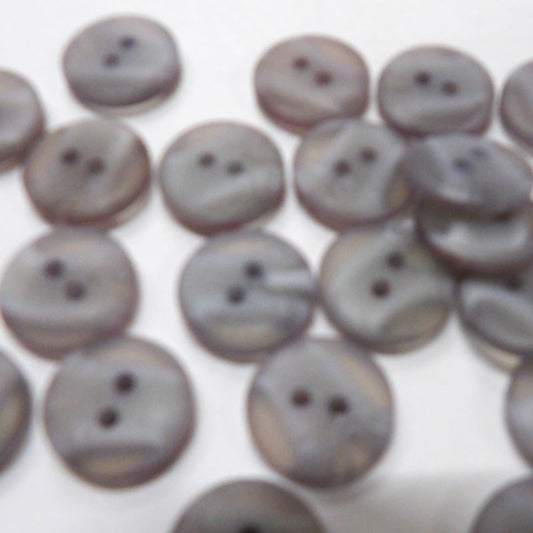 100 lilac grey 2 hole buttons size 15mm clearance