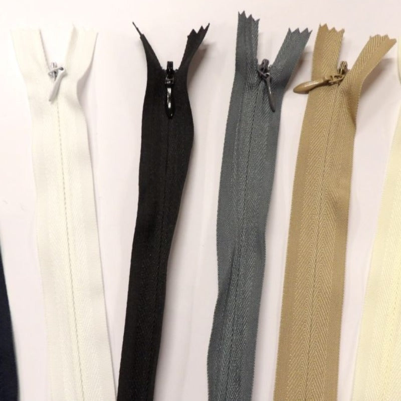 10 NEW Invisible Concealed zips size 15cm / 6 inch choice of colour
