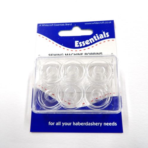 10 cards of 6 bobbins Plastic Sewing Machine Bobbins Style 15k Whitecroft Brand