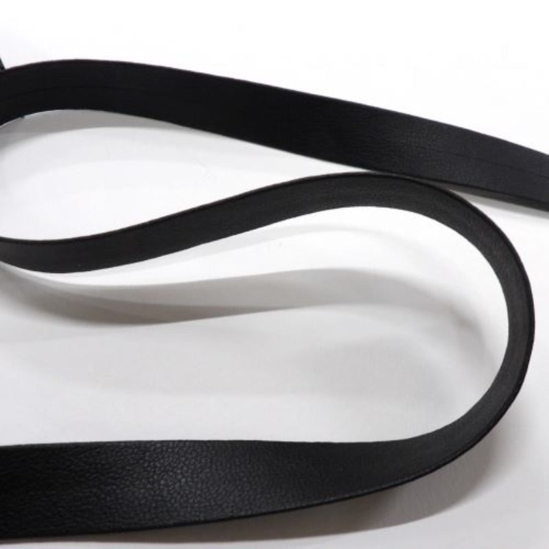 140cm approximately of Black Leatherette type braid / tape 18mm wide clearance