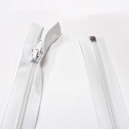 10 nylon open end zips White 32cm / 13 inch clearance