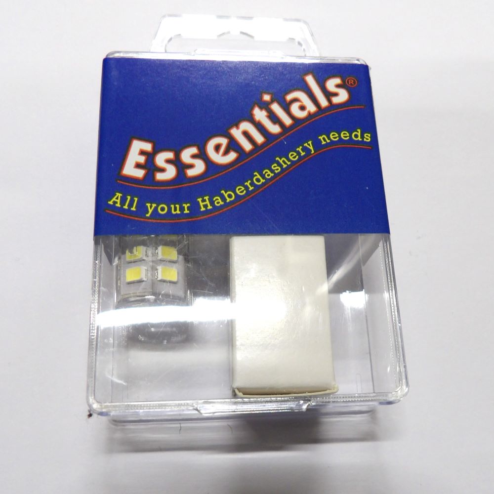 One hang sell pack of one LED 2W Bayonet in bulb for sewing machine Whitecroft Brand