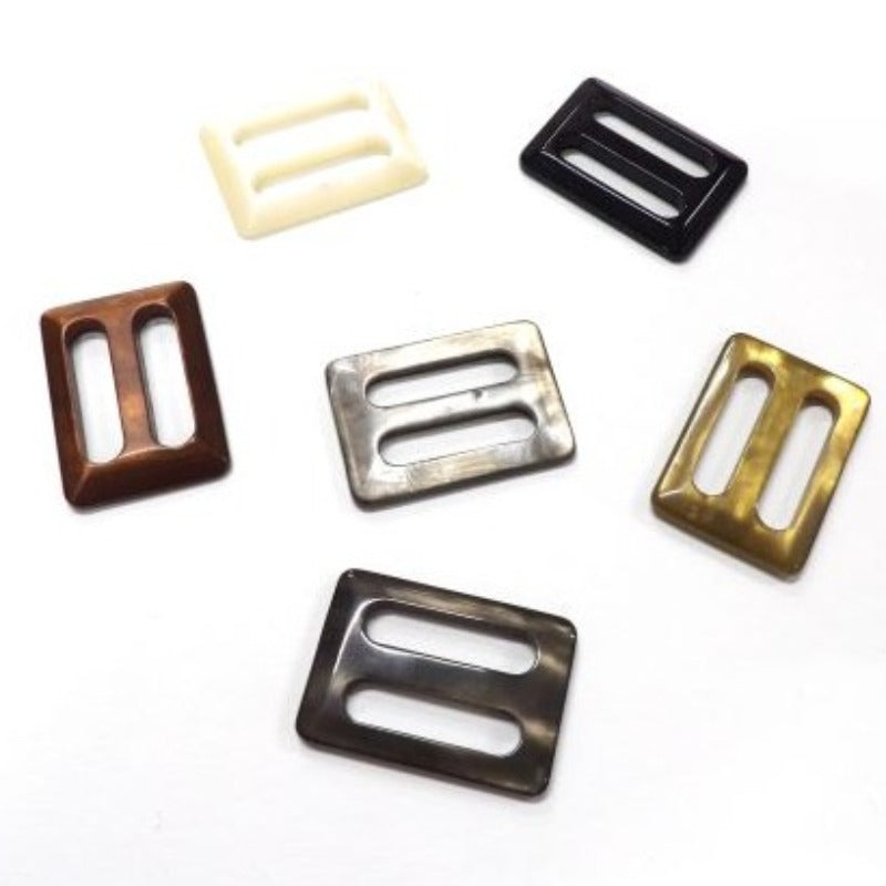 5 shiny buckles choice of colour size 25mm x 35mm clearance