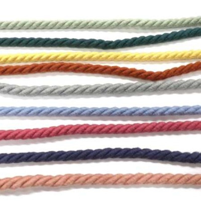 25 metre card of thick twist cord 10mm wide choice of colour clearance