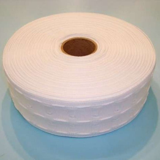 50 metres of 75mm / 3inch HEAVY DUTY woven pocket curtain tape