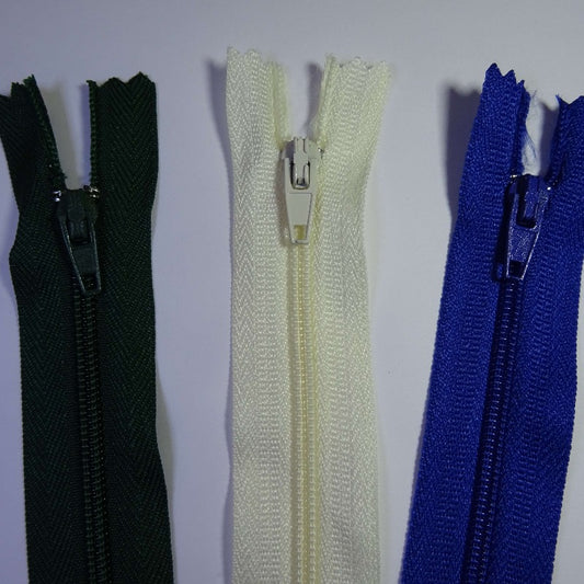10 closed end zips 10cm  4 inch