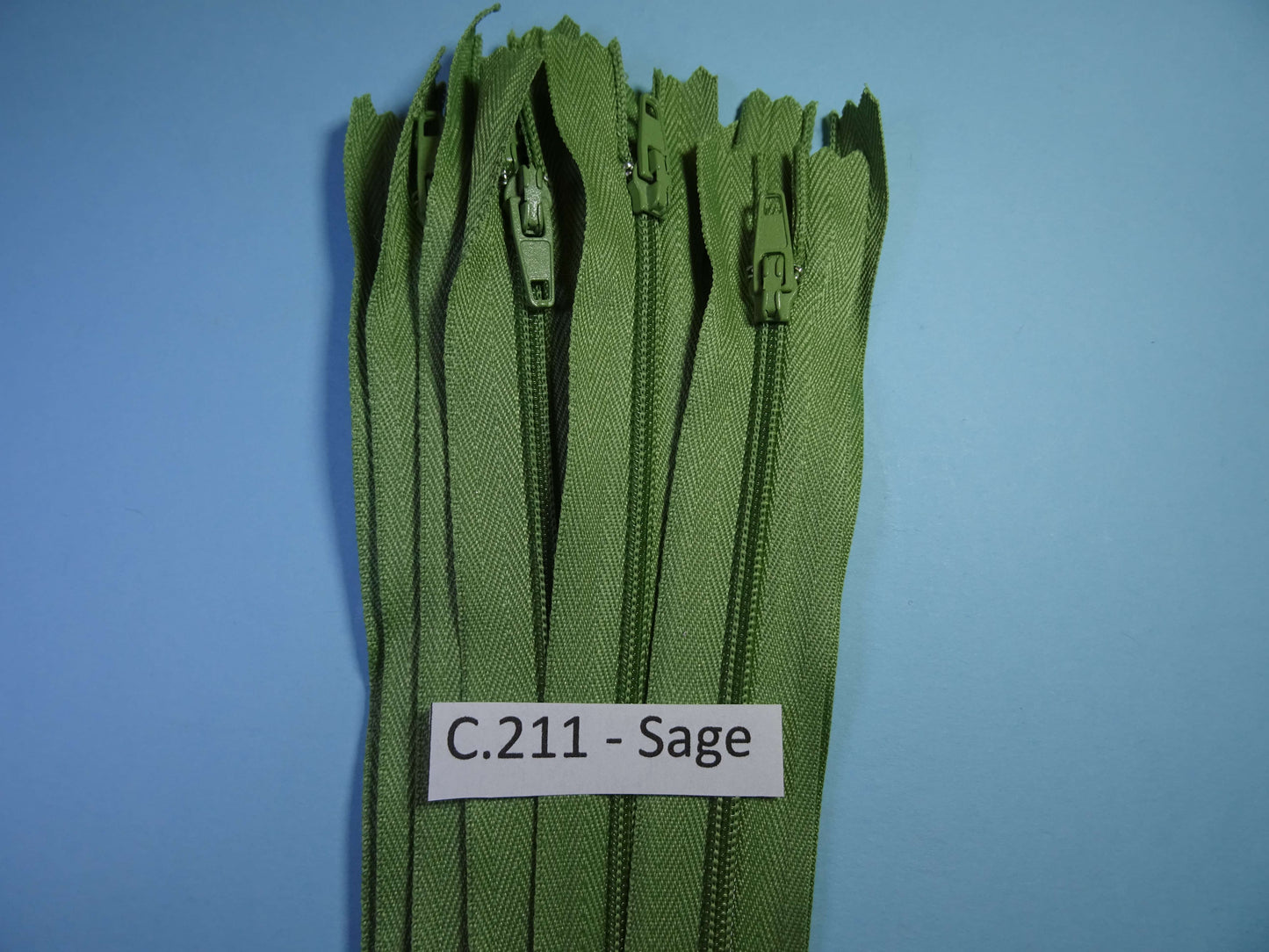 10 closed end zips 13cm 5 inch