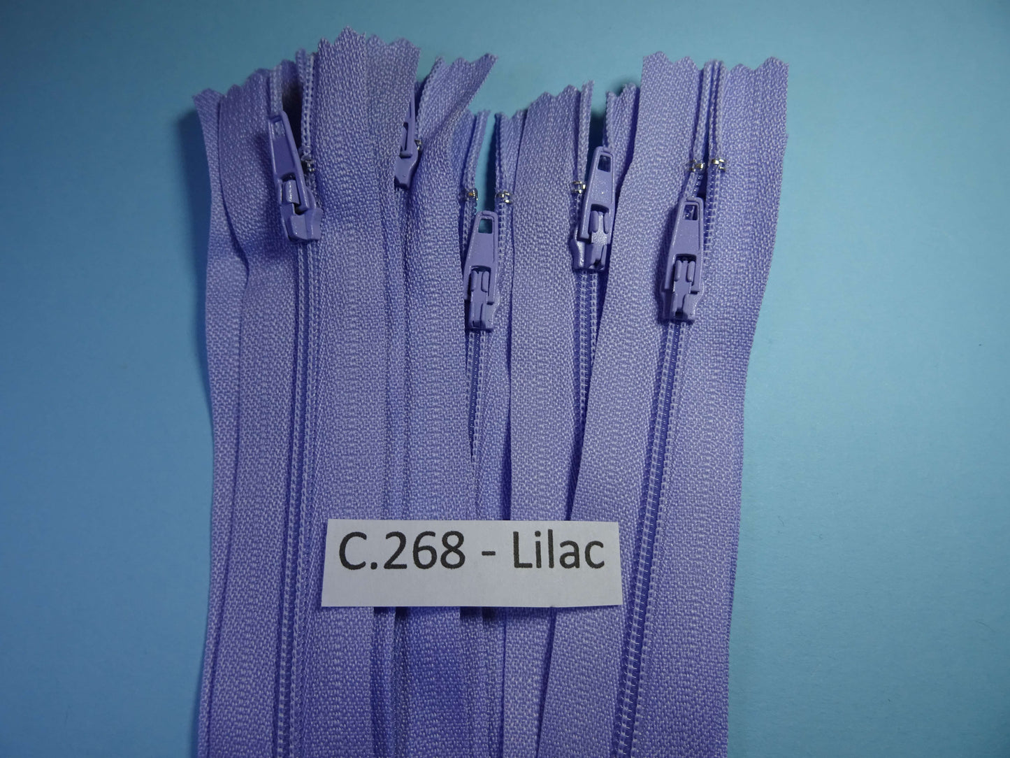 10 Closed End Zips Size 20cm / 8 inch Choice Of Colour
