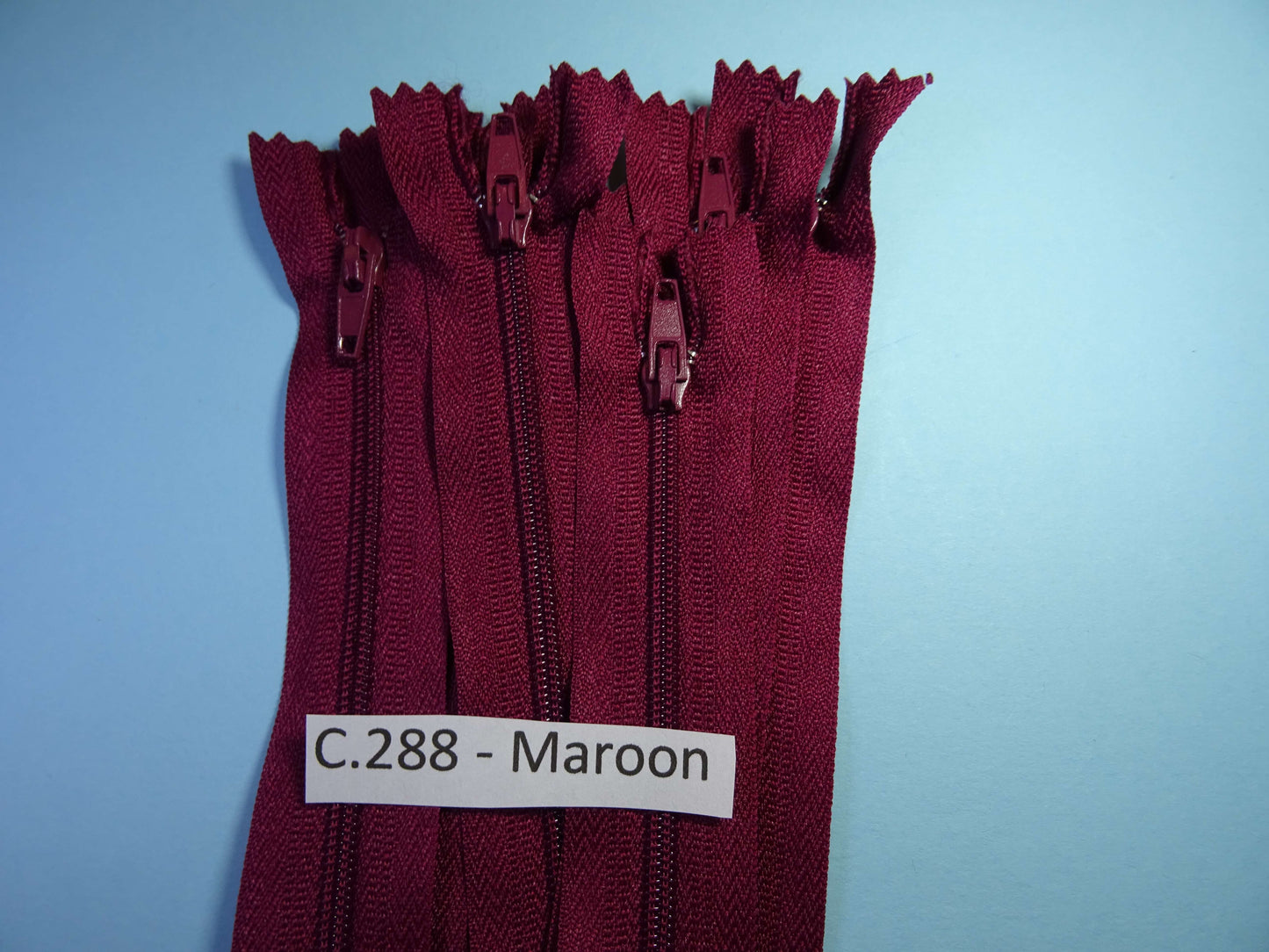 10 closed end zips 13cm 5 inch