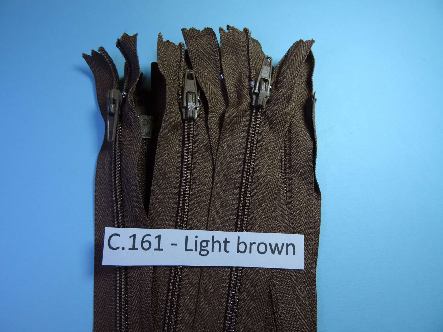 10 closed end zips 13cm 5 inch