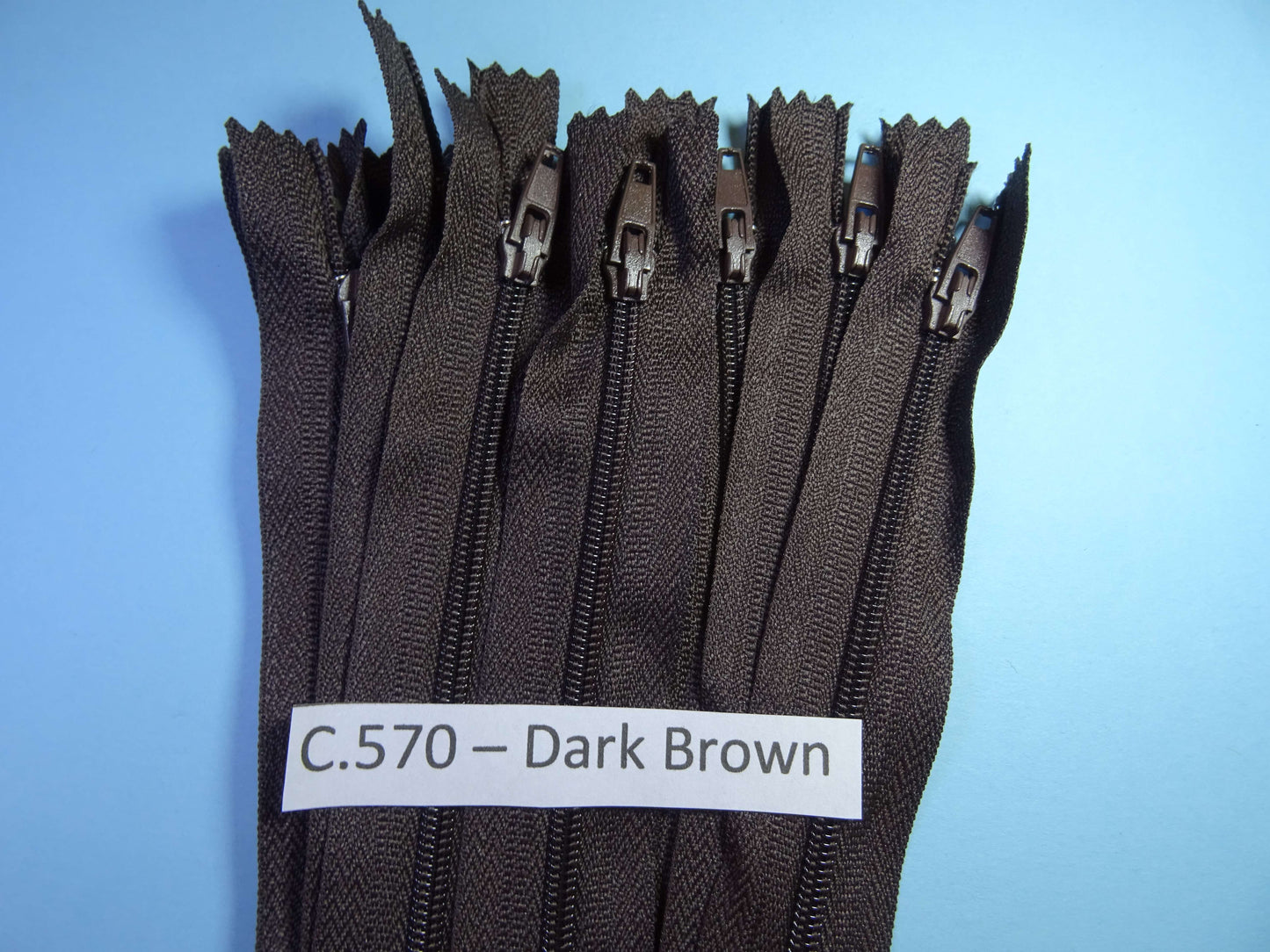 10 closed end zips 13cm 5 inch