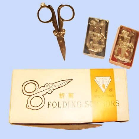 12 pairs of Folding scissors size 8cm when open