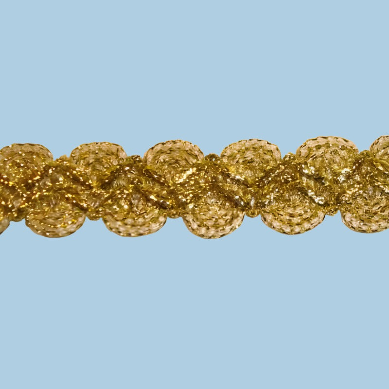 10mts of metallic braid 22mm wide choice of colour