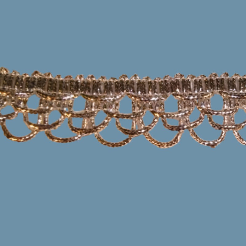 10 metres of metallic braid 24mm wide choice of colour