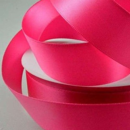 25 metres of quality double satin ribbon 50mm / 2 inch wide choice of colour