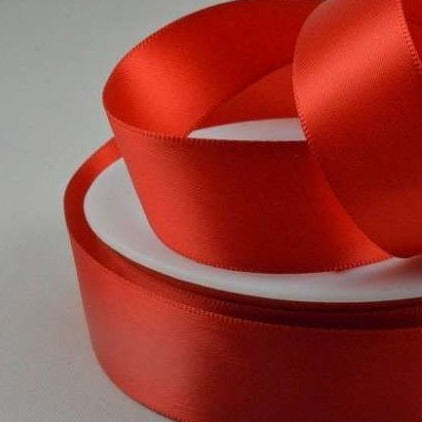 25 metres of quality double satin ribbon 50mm / 2 inch wide choice of colour