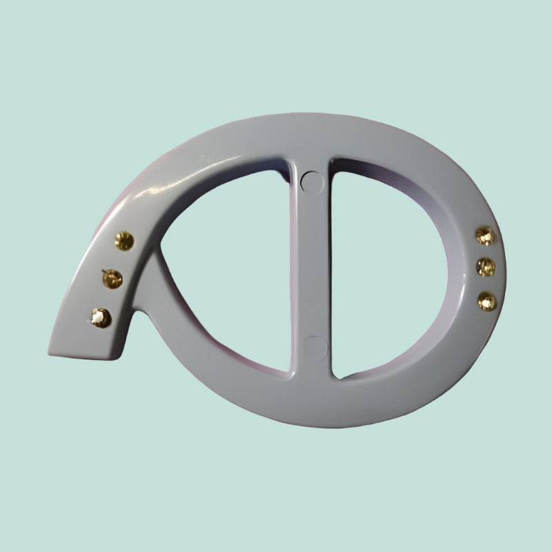 5 light blue buckles with diamantes, 45mm X 68mm clearance