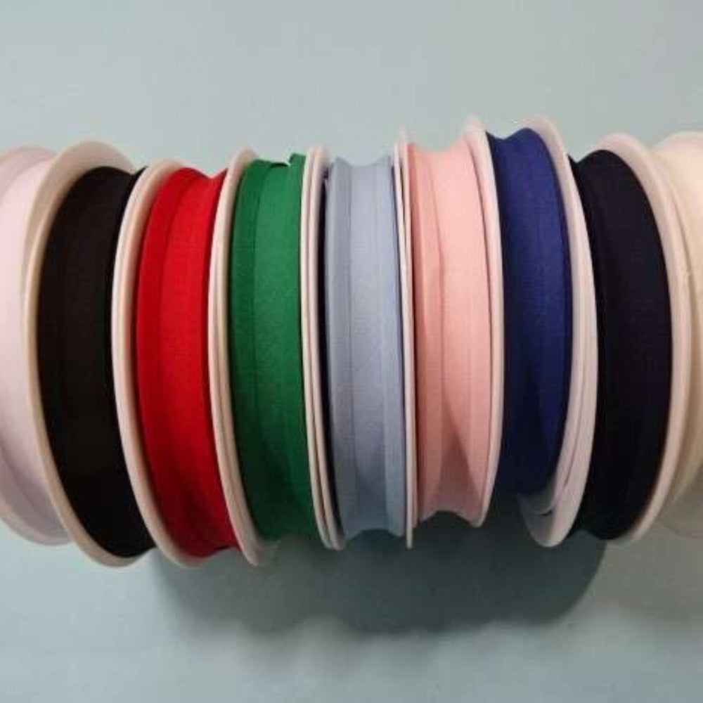 25 metre reel of polycotton bias binding 16mm wide Machine washable 65% Polyester 35% Cotton