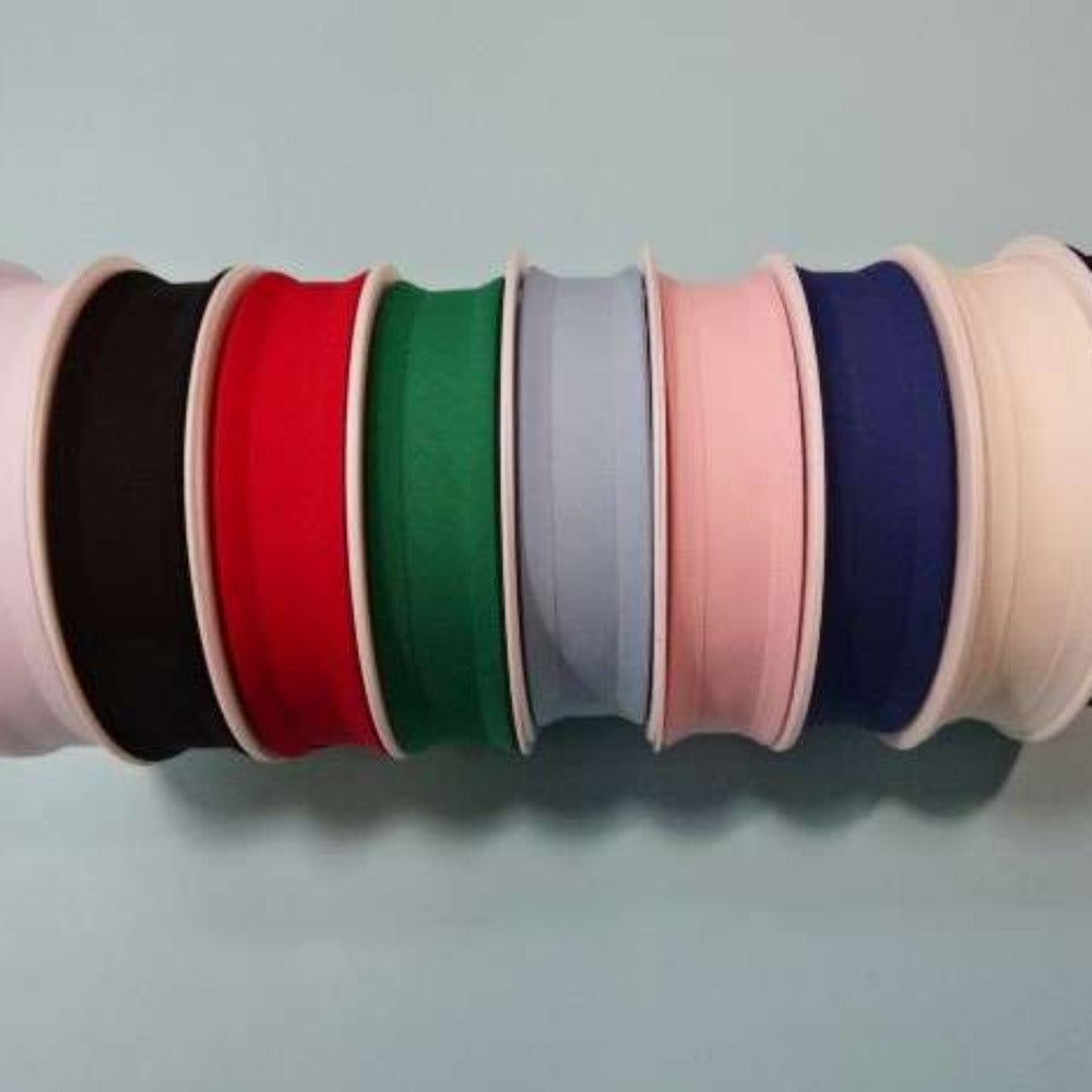 25 metre reel of POLY COTTON BIAS BINDING 25mm wide Machine washable 65% Polyester 35% Cotton