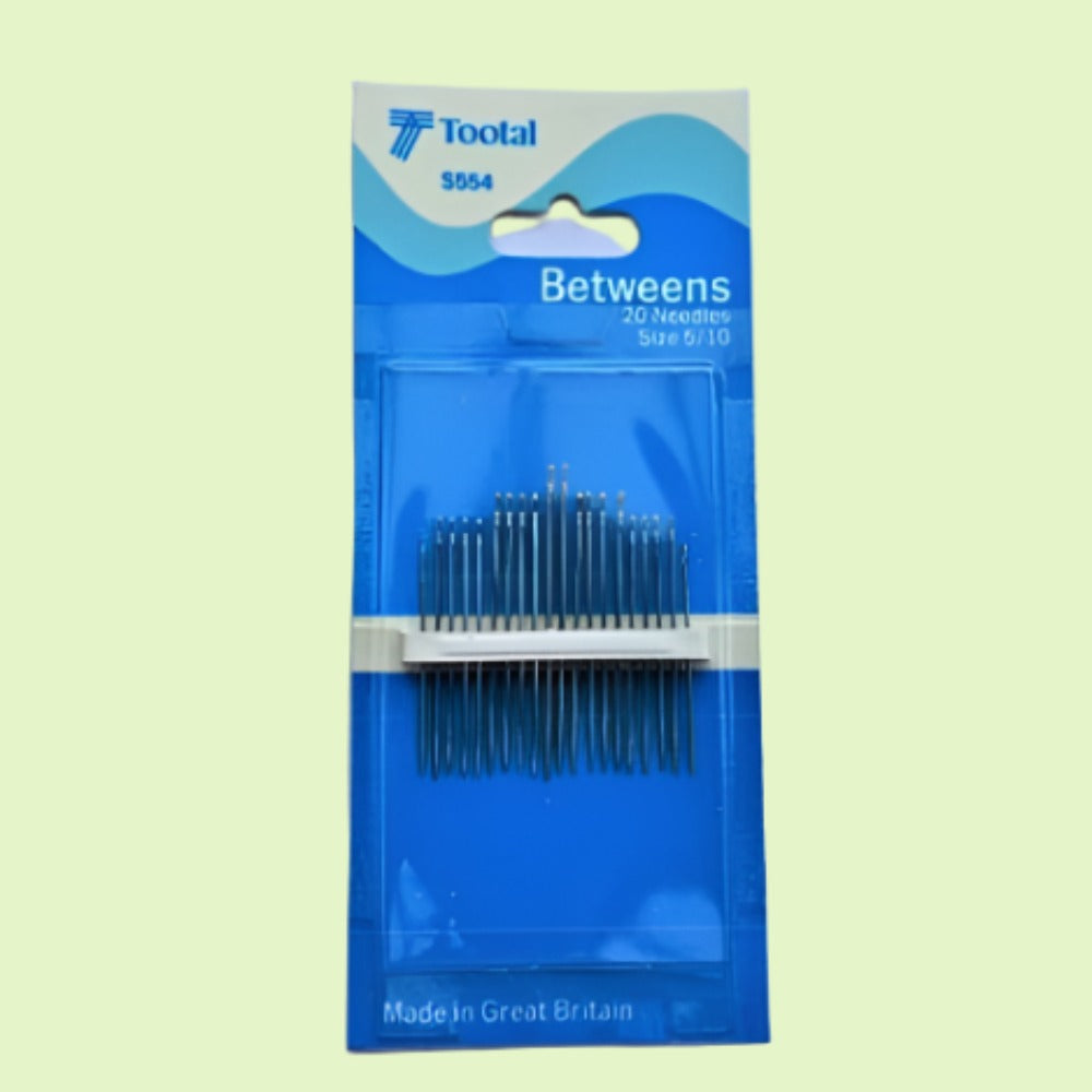 10 Cards of 20 Hand Sewing Needles Betweens 5/10 Tootal Craft Brand Clearance