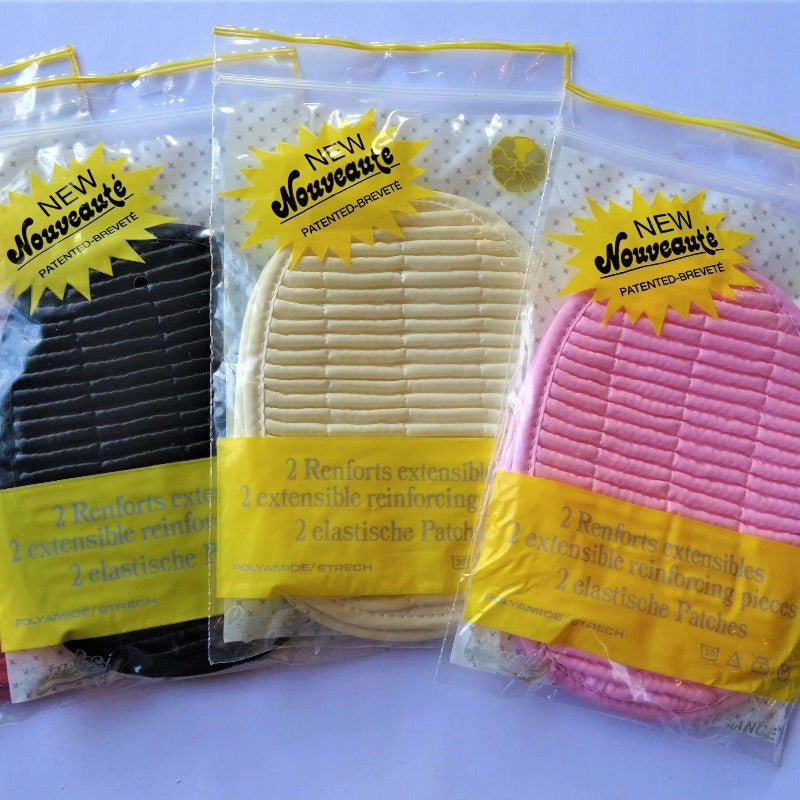 5 packs of one pair of oval elbow patches leatherette stretch type Nouveaute brand size 15cm x 9.5 cm clearance