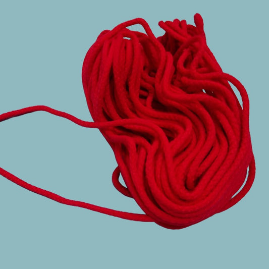 20 metres of Light Red cord  4mm loose in a bag clearance