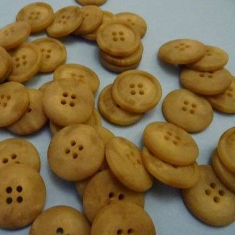 50 fawn colour 4 hole buttons size 23mm clearance