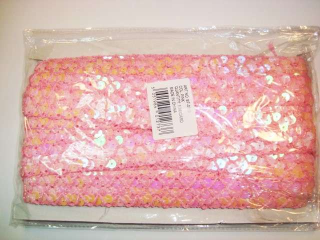 10 metres of sequin braid 22mm wide
