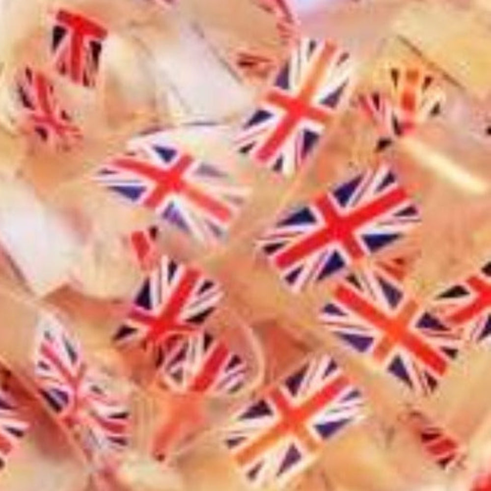 5 pairs of clear plastic bra strap with union jack design 45cm long 12mm wide clearance