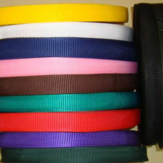 50 metres of coloured strong polypropylene webbing 25mm wide