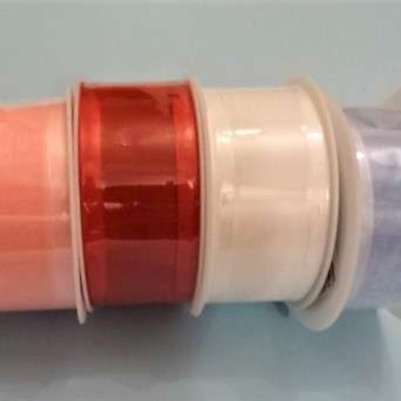 25 metres of SATIN EDGE 40mm wide chiffon type ribbon